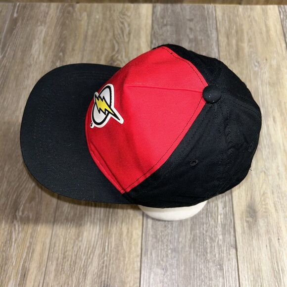DC Comics The Flash Youth Hat Baseball SnapBack Cap Black Red Lightning Bolt - Picture 8 of 11